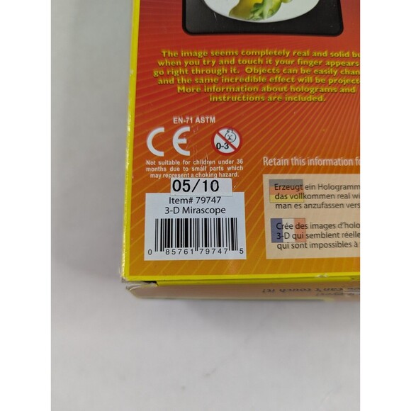 3-D Mirascope Instant Optical Illusion Maker Hologram‎ Maker Science Toy Frog - Picture 6 of 10